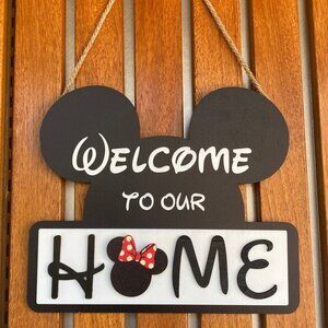 Disney  Welcome to Our Home Sign